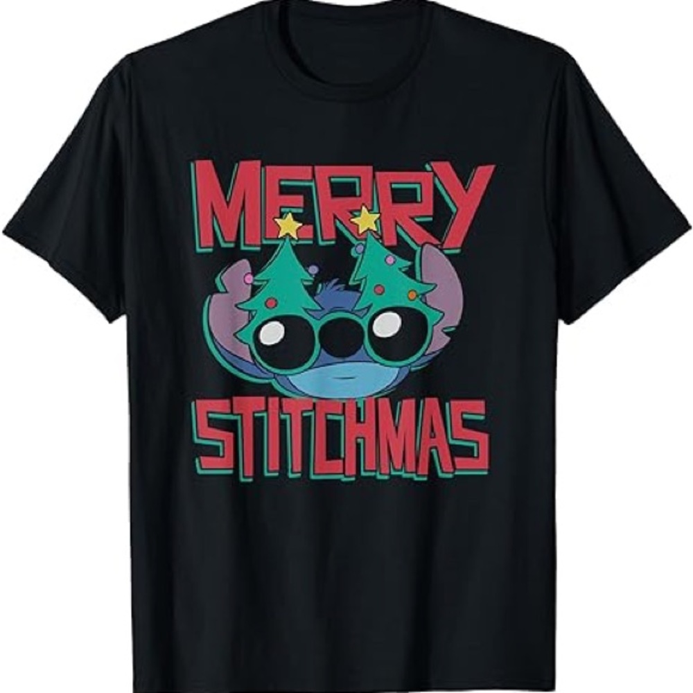 Blue  Merry Stitchmas T-Shirt